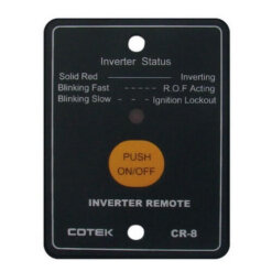 Cotek CR-8 controlepaneel